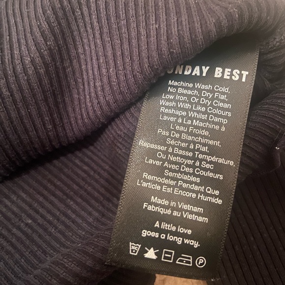 Sunday Best Black Turtleneck - Picture 2 of 3